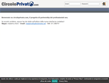 Tablet Screenshot of circoloprivato.com